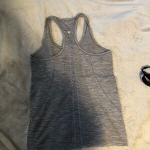 lululemon athletica swiftly tech Gray Racerback Tank Top